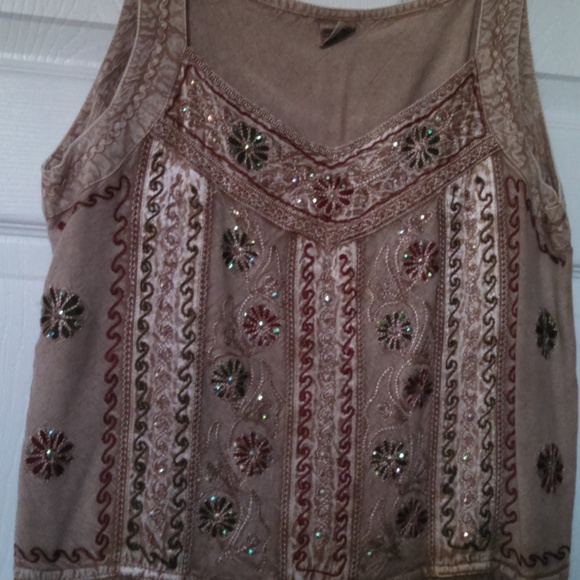 Shore Line Tops - Shore Line Boho Tank Top